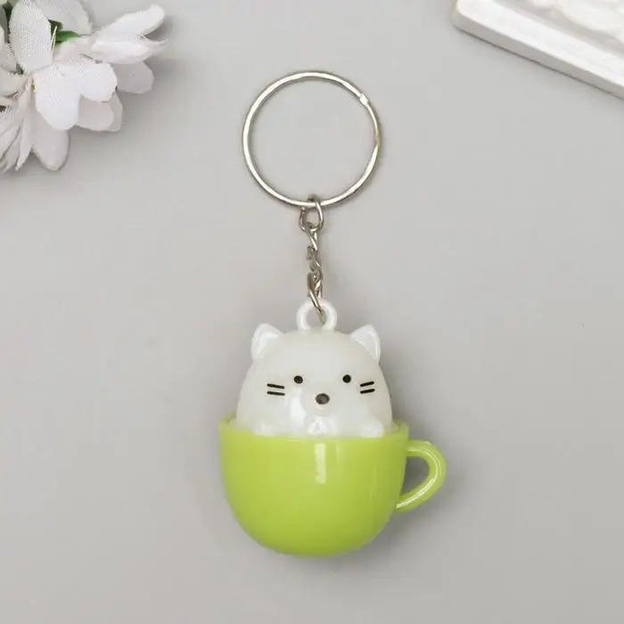 Фонарик свет на кольце "Зверёк в скорлупе" МИКС 3,8х3,3х3 см