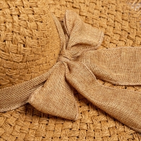 Шляпа женская MINAKU "Summer mood", размер 56-58, цвет коричневый