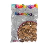 Шар латексный 12", зеркальный, хром, набор 50 шт., цвет золотой