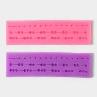 Молд &laquo;Бусы&raquo;, силикон, 15.5&times;4.5&times;1.3 см, розовый