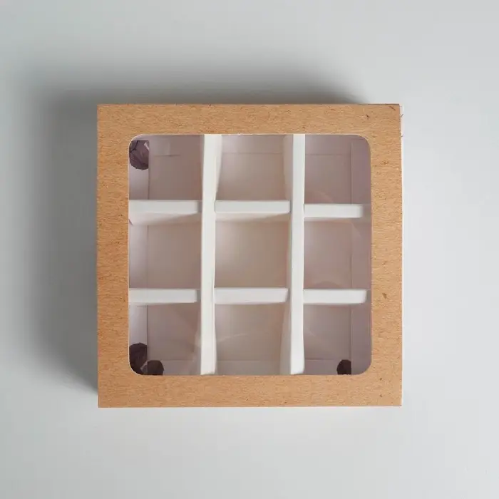 Коробка для конфет, кондитерская упаковка, 9 ячеек, Special for you, 14.5 х 14.5 х 3.5 см