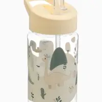 Поильник детский с трубочкой &laquo;Дино&raquo;, 350мл., цвет бежевый Крошка Я