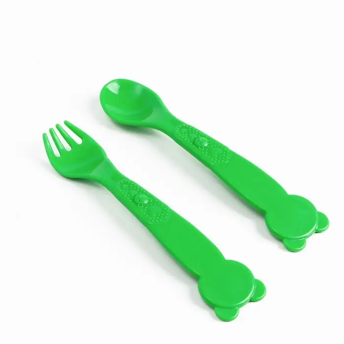 Тарелка M&B &laquo;Медвежонок&raquo;, тарелка на присоске 250мл, в наборе вилка, ложка