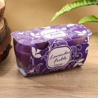 Набор свечей "SCENTED CANDLE" 100 гр, лавандовые поля