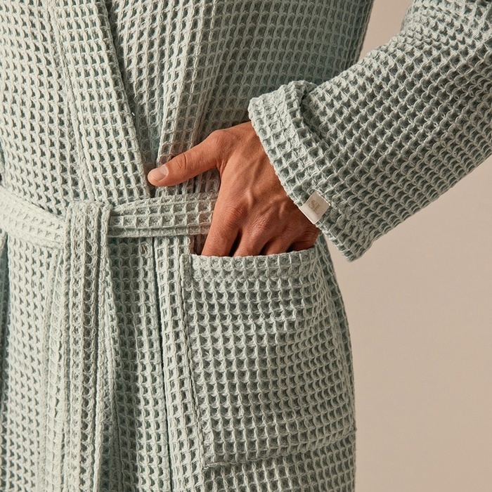 Халат вафельный мужской SL HOME: Boho Халат вафельный мужской SL HOME: Boho "Аззура", размер XL, 100% хлопок, 280 г/м2