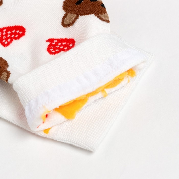 Носки женские "Love me", цвет белый, размер 36-40