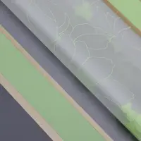 Пленка для цветов матовая, &laquo;Цветы с каймой&raquo;, 58&times;58 см, зелёный