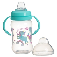 Поильник-непроливайка, мягкий носик, от 9 мес., 270 мл., &laquo;Единорог&raquo;, M&B