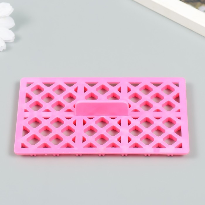 Штамп пластик "Ромб с бабочками" 12,8х7.5 см