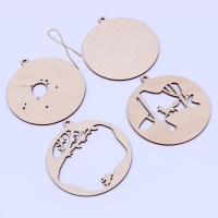 Заготовки для творчества. Деревянная ёлочная подвеска &laquo;Новый год! Лисёнок&raquo;