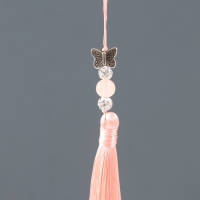 Подвеска текстиль, металл "Бабочка" персиковая 1х1,2х16,5 см Подвеска текстиль, металл "Бабочка" персиковая 1х1,2х16,5 см