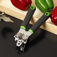 Нож консервный Доляна Lime, 20&times;5 см, цвет чёрный