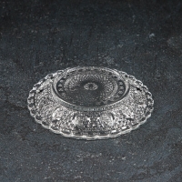 Блюдце стеклянное Доляна &laquo;Эльза&raquo;, d=12,7 см, цвет прозрачный