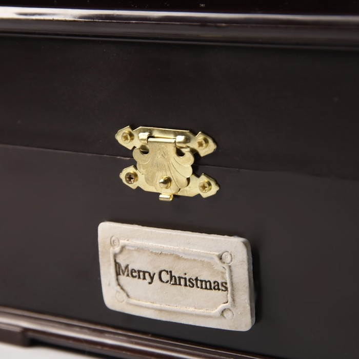 Светодиодная фигура &laquo;Рынок ёлок&raquo; 20 &times; 14 &times; 12 см, полистоун, батарейки ААх3 (не в комплекте), USB, свечение тёплое белое