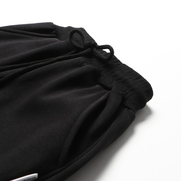 Брюки спортивные для мальчиков, НАЧЁС, цвет черный, рост 116-122 см