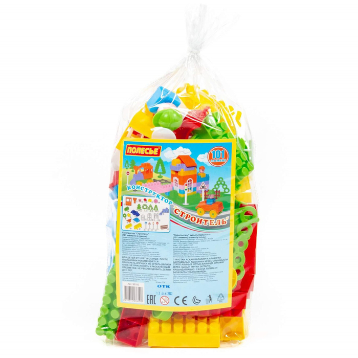 Конструктор «Строитель», 101 деталь Конструктор «Строитель», 101 деталь