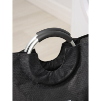 Корзина для белья Доляна &laquo;Модерн&raquo;, с ручками, 30&times;58 см, цвет чёрный