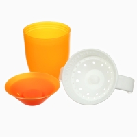 Поильник - непроливайка детский тренировочный &laquo;360&deg;&raquo;, 240 мл., с ручками, цвет оранжевый