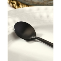 Ложка чайная из нержавеющей стали Magistro &laquo;Фолк&raquo;, длина 12,3 см, цвет чёрный