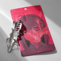 Кольцо &laquo;Япония&raquo; коготь с сердечками, цвет серебро, безразмерное