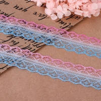 Кружево капроновое «Градиент», 28 мм × 10 ± 1 м, цвет розовый/голубой №5 Кружево капроновое «Градиент», 28 мм × 10 ± 1 м, цвет розовый/голубой №5