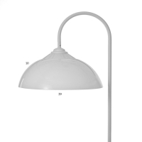 Торшер "Сара" 1х15Вт Е27 белый 44х44х165см