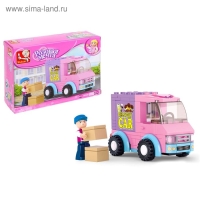 Конструктор &laquo;Розовая мечта: курьерская машина&raquo;, 102 детали