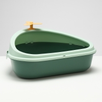 Туалет с бортом треугольный 47 х 41 х 19,5 см, зелёный Туалет с бортом треугольный 47 х 41 х 19,5 см, зелёный