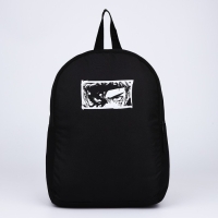 Рюкзак школьный текстильный «Аниме», 38х14х27 см, цвет чёрный Рюкзак школьный текстильный «Аниме», 38х14х27 см, цвет чёрный