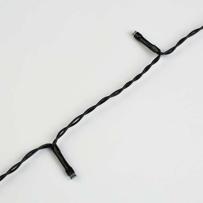 Гирлянда «Нить» 5 м, IP44, тёмная нить, 50 LED, свечение синее/аквамарин, 2 режима, солнечная батарея Гирлянда «Нить» 5 м, IP44, тёмная нить, 50 LED, свечение синее/аквамарин, 2 режима, солнечная батарея