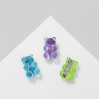 Брошь &laquo;Мармеладные мишки&raquo;, цвет МИКС (неделимая фасовка 12 шт., цена за шт.)