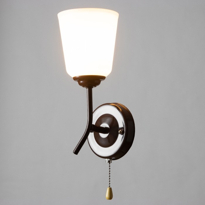 Бра Бра "Онлайн" (цил.) 1х15Вт Е27 МОДЕЛЬ:BR 02075 венге 10,5х15х27см