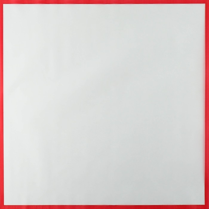 Плёнка для цветов матовая упаковочная &laquo;Кайма&raquo; красная 0,5х9 м