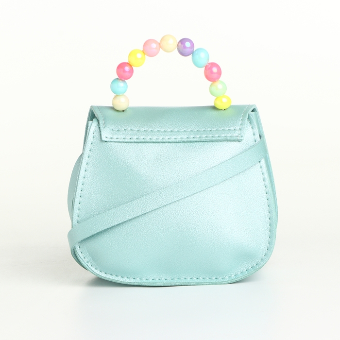 Сумка детская для девочки на клапане &laquo;Выбражулька&raquo;, цвет бирюзовый