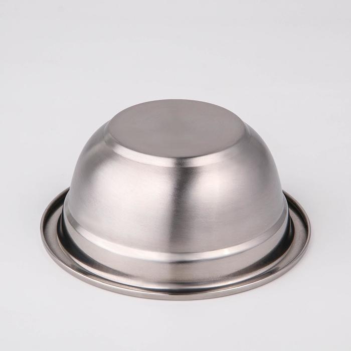 Мискa из нержавеющей стали, 500 мл, 14&times;6 см, 201 мaркa стaли, толщинa 0,8 мм, внутренний диaметр 12 см