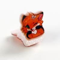 Краб для волос &laquo;Милый лисёнок&raquo;, 1 8 х 2 см