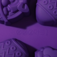 Форма для выпечки Доляна &laquo;Пасха&raquo;, силикон, 29&times;17 см, 8 ячеек (6,5&times;5,2 см), цвет МИКС