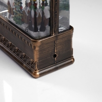 Светодиодная фигура &laquo;Фонарь с городом&raquo; 10.7 &times; 20.5 &times; 6.2 см, пластик, батарейки ААх3 (не в комплекте), USB, свечение тёплое белое