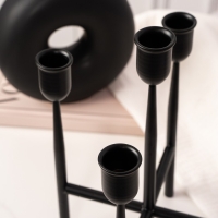 Подсвечник металл &laquo;Лаконичность&raquo;, на 5 свечей, 14 х 14 х 19 см