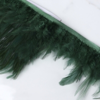 Тесьма с перьями петуха, 10-15 см, 5 ± 0,5 м, цвет изумрудный Тесьма с перьями петуха, 10-15 см, 5 ± 0,5 м, цвет изумрудный