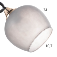 Люстра "Акапулько" 2х60Вт Е27 Коричневый, золото 48х28х24см Люстра "Акапулько" 2х60Вт Е27 Коричневый, золото 48х28х24см