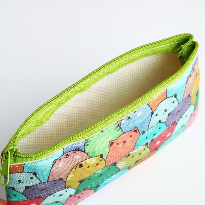Косметичка на молнии, цвет разноцветный