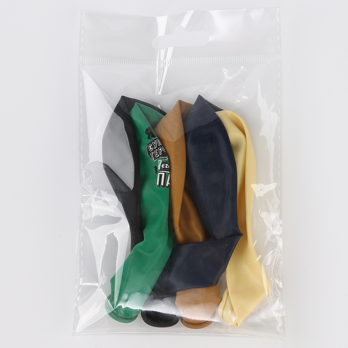 Шар латексный 12" &laquo;Папа&raquo; пастель МИКС, 1 ст. 2 цв., набор 5 шт.