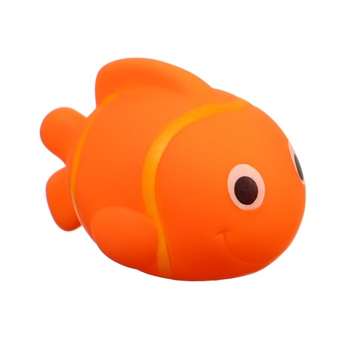 Набор резиновых игрушек для ванны &laquo;Рыбка клоун&raquo;, 10 см, с пищалкой, 5 шт, Крошка Я