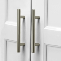 Ручка-рейлинг, d=10 мм, м/о 96 мм, цвет сатиновый никель