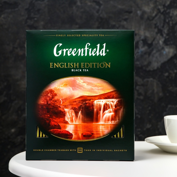 Чай чёрный Greenfield English Edition, 100 пакетиков*2 г Чай чёрный Greenfield English Edition, 100 пакетиков*2 г
