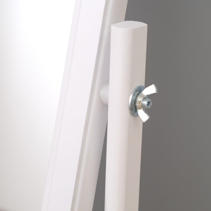 Зеркало напольное, 132х45 см, цвет белый