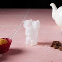 Молд новогодний &laquo;Оленёнок&raquo;, силикон, 6&times;3&times;6 см, прозрачный