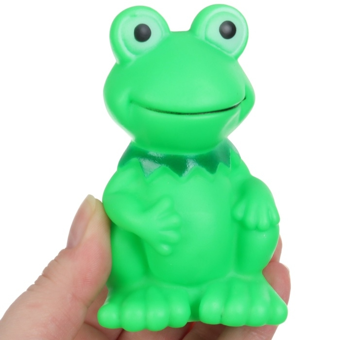 Резиновая игрушка для ванны &laquo;Лягушонок&raquo;, 9 см, с пищалкой, Крошка Я