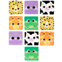 Мемо-игра: Присоски многоразовые для игры в ванной &laquo;Морские животные&raquo;, найди пару, 5 пар, 10 стикеров EVA, Крошка Я